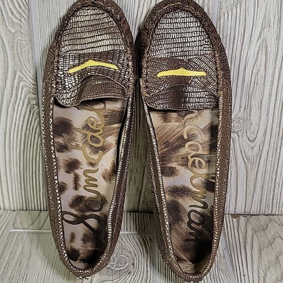 Sam Edelman Jones Bronze Leather Penny Loafers Womens Size 8.5 - Picture 8 of 10